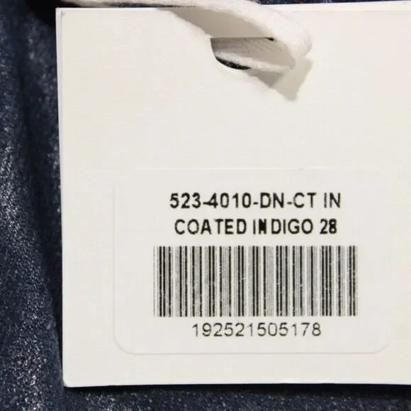 Simkhai NWT Coated High Rise Skinny Jeans Size 28 US In Blue Cotton Blend Denim
